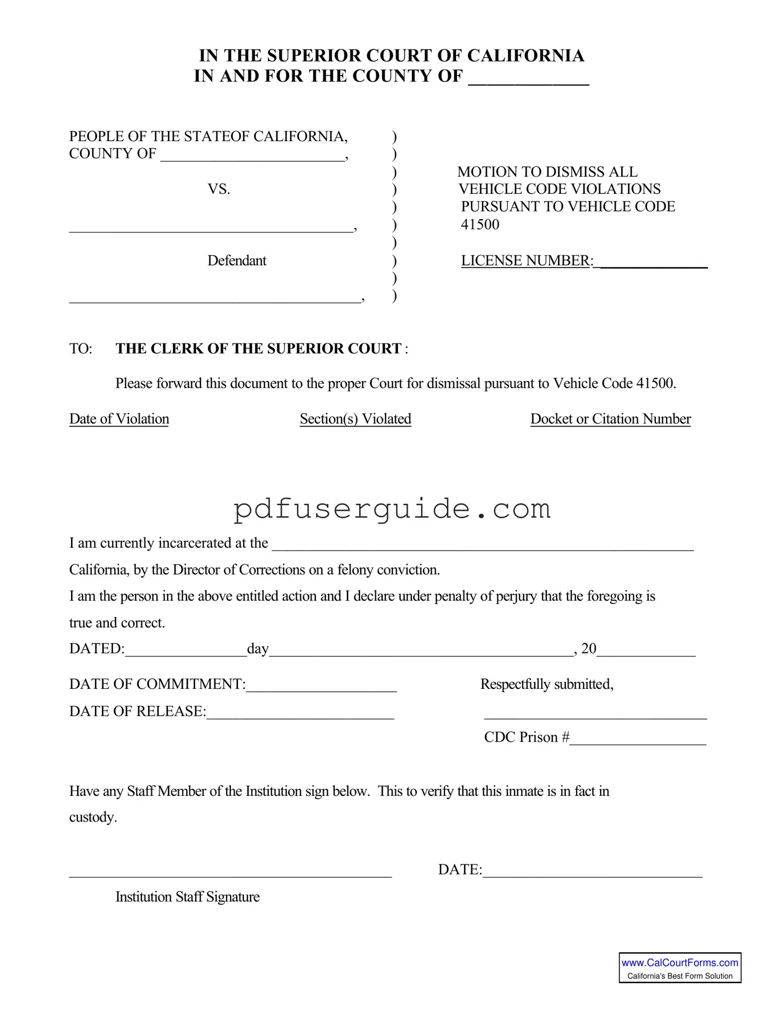 Free 41500 Form in PDF