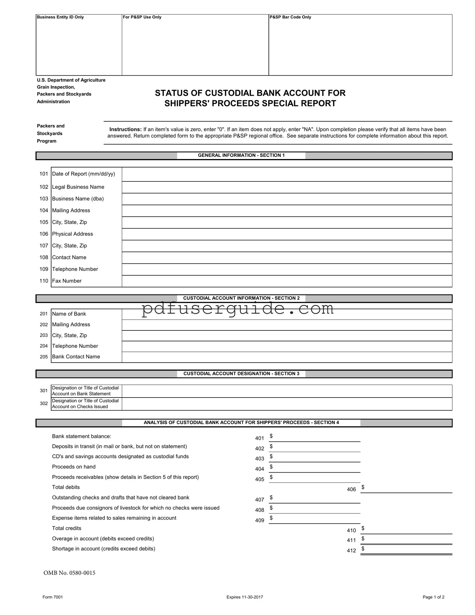 Free 7001 Form in PDF