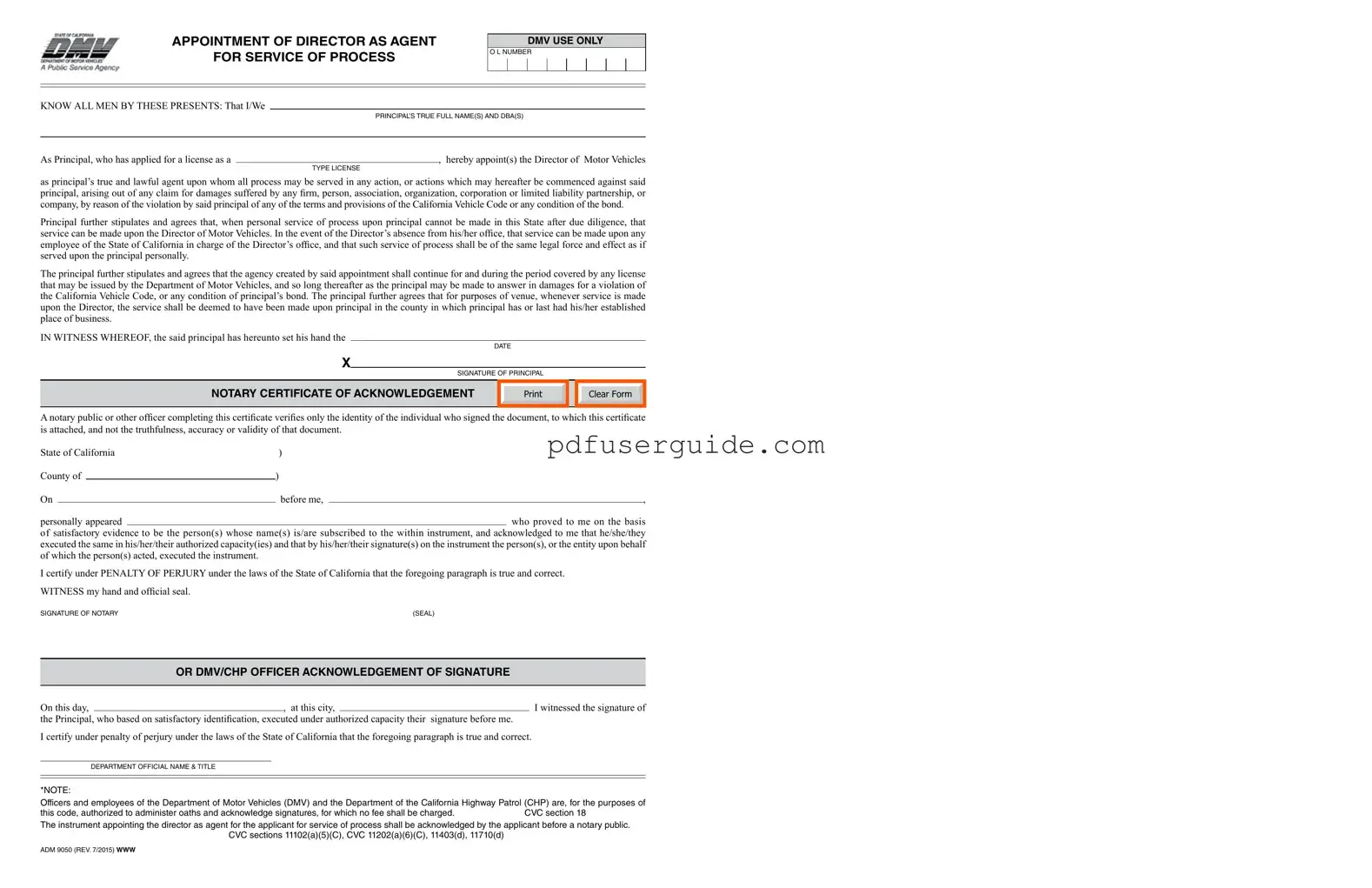 Free Adm 9050 Form in PDF