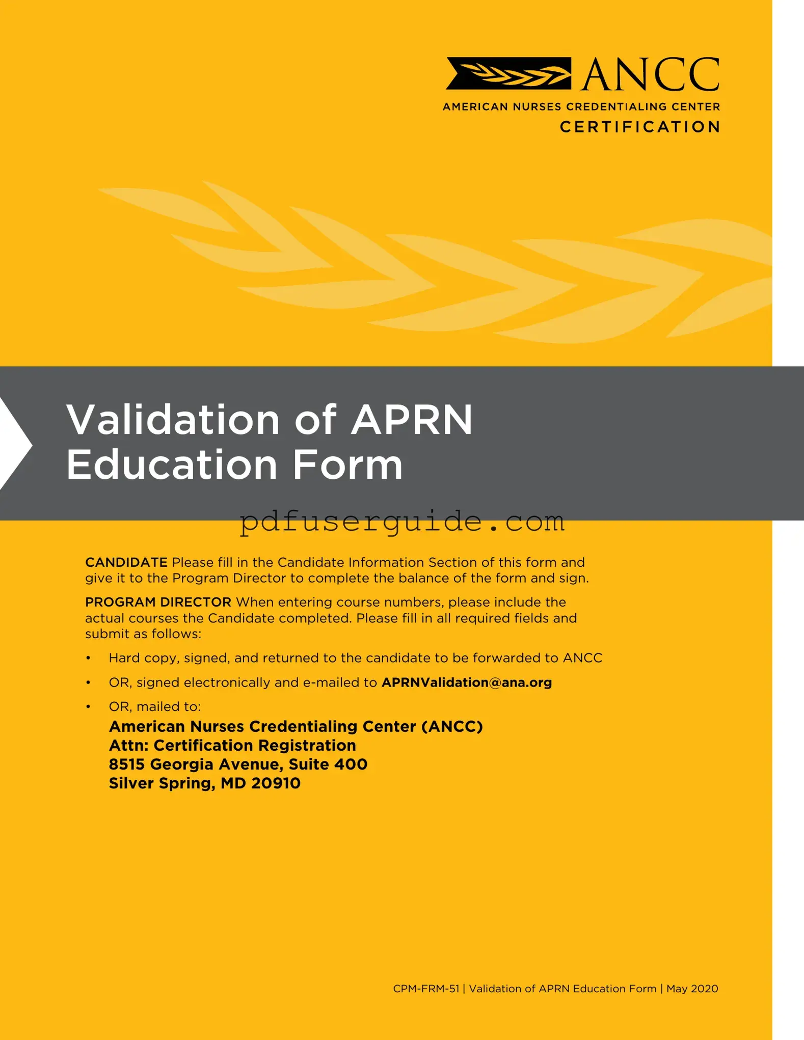 Free Ancc Certification Verification Form in PDF