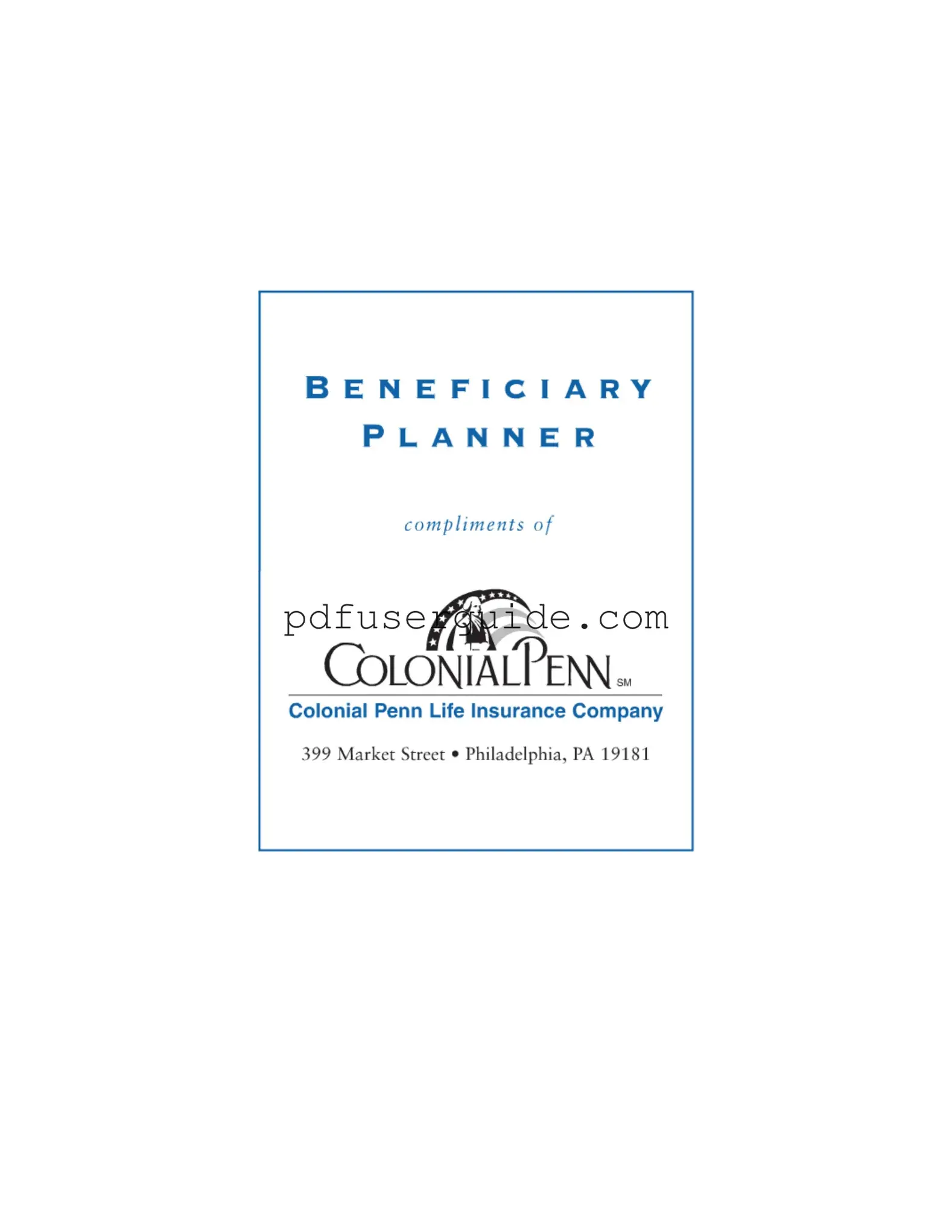 Free Beneficiary Planner Form in PDF