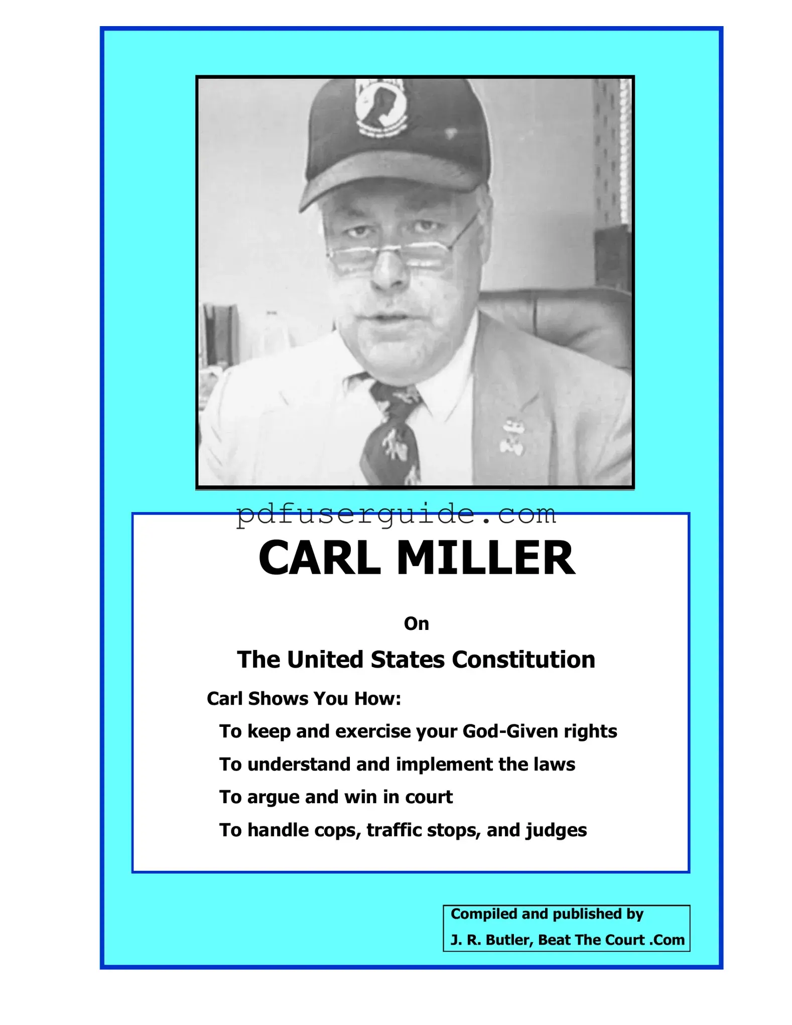Free Carl Miller Constitution Handbook Form in PDF