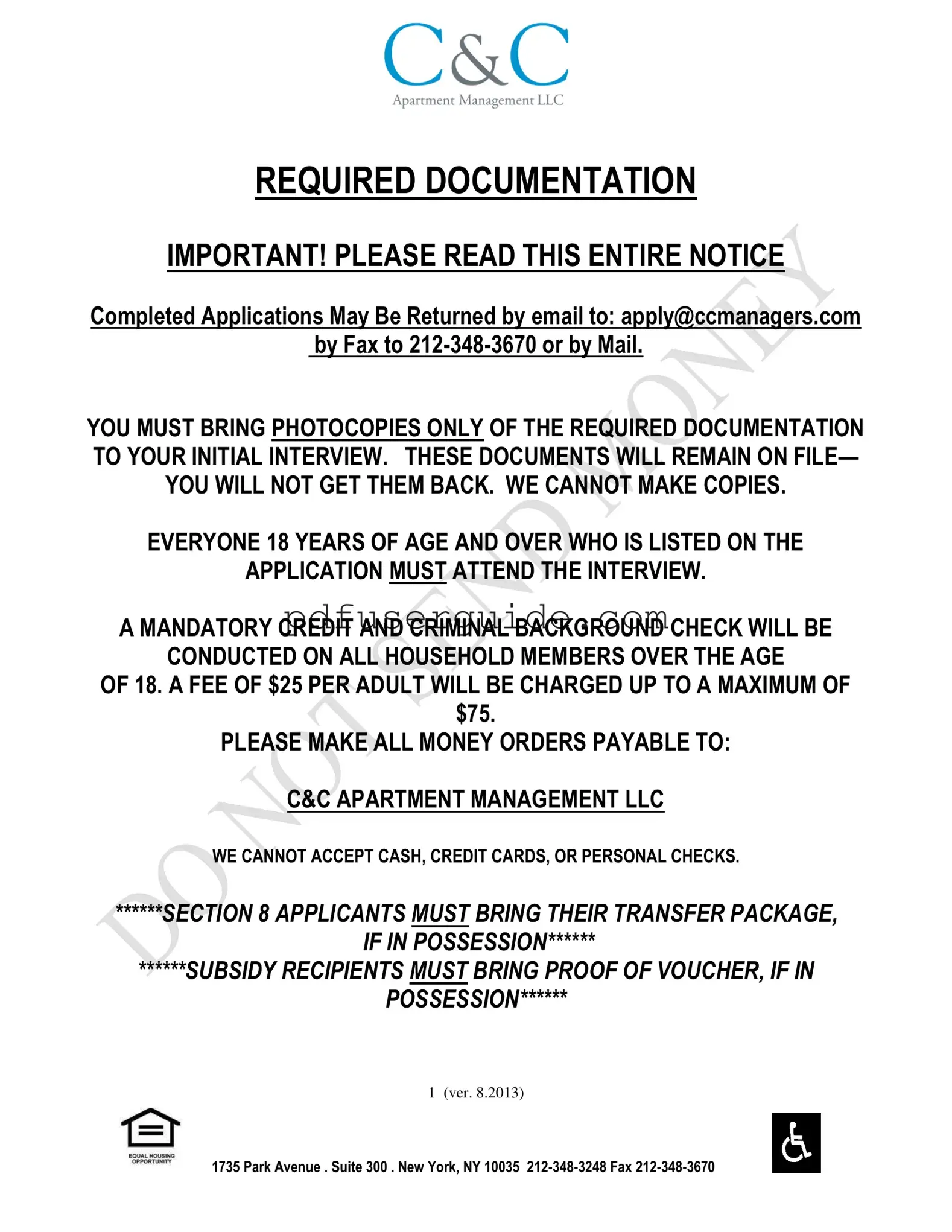 Free Cc Management Form in PDF