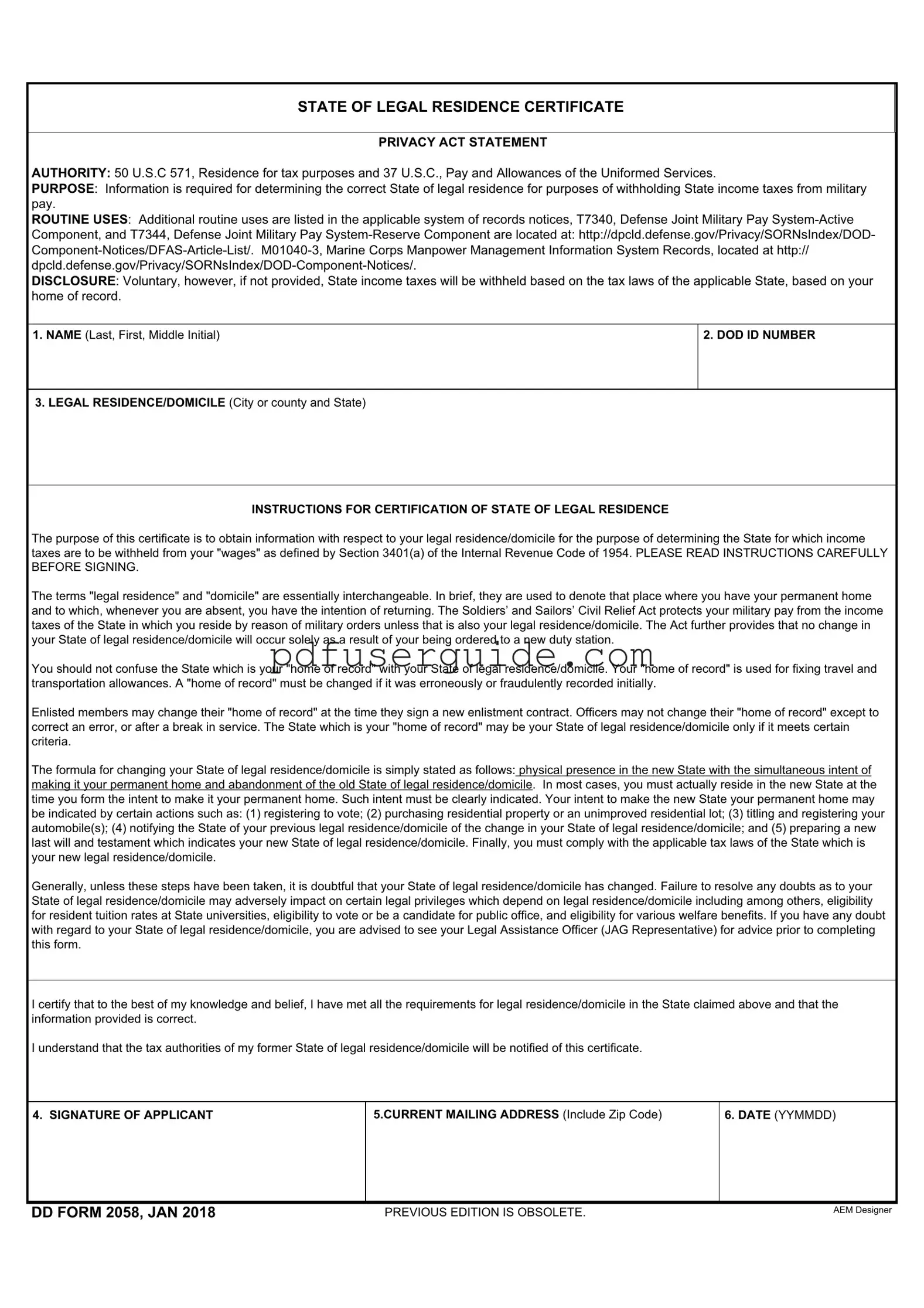 Free Dd Form in PDF