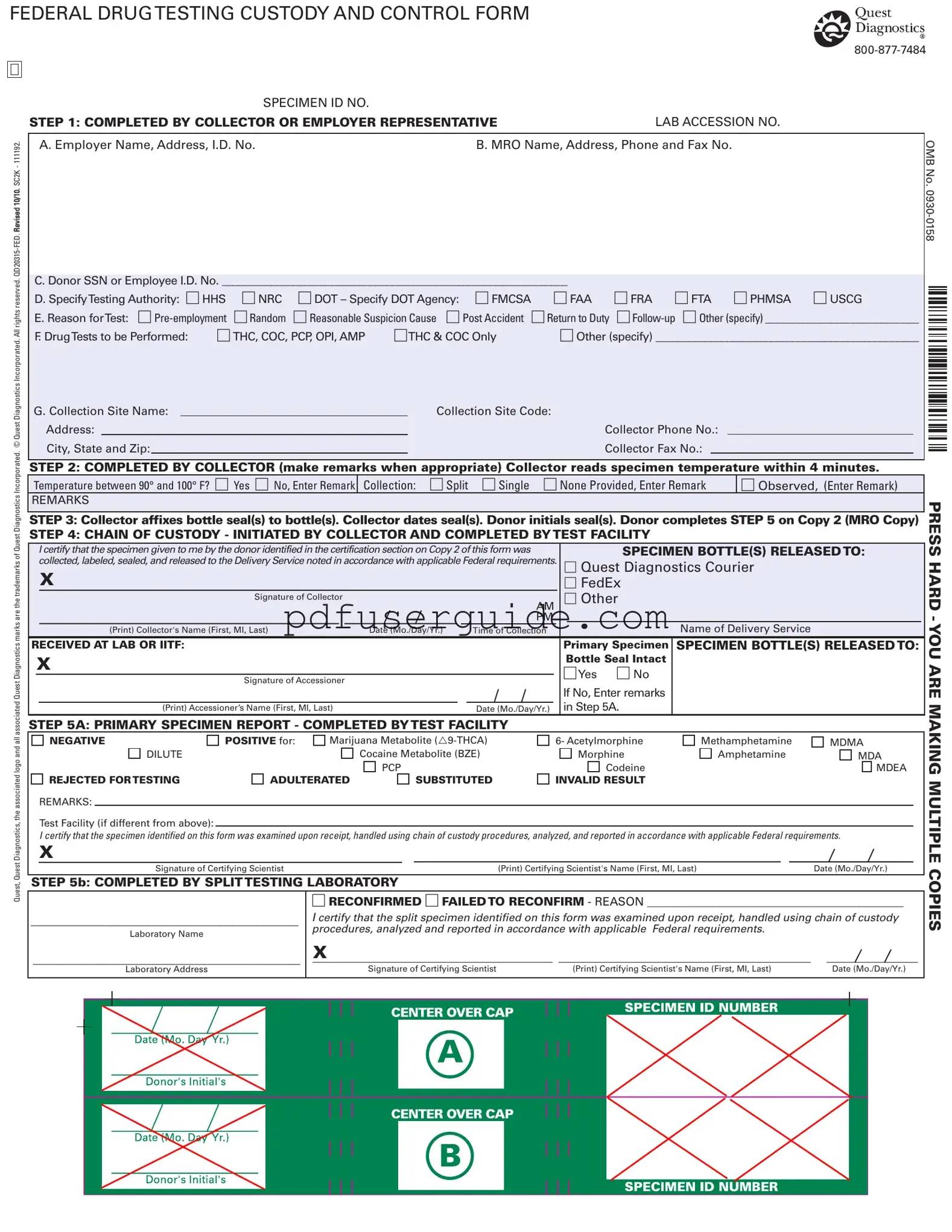 Free Drug Screen Form in PDF