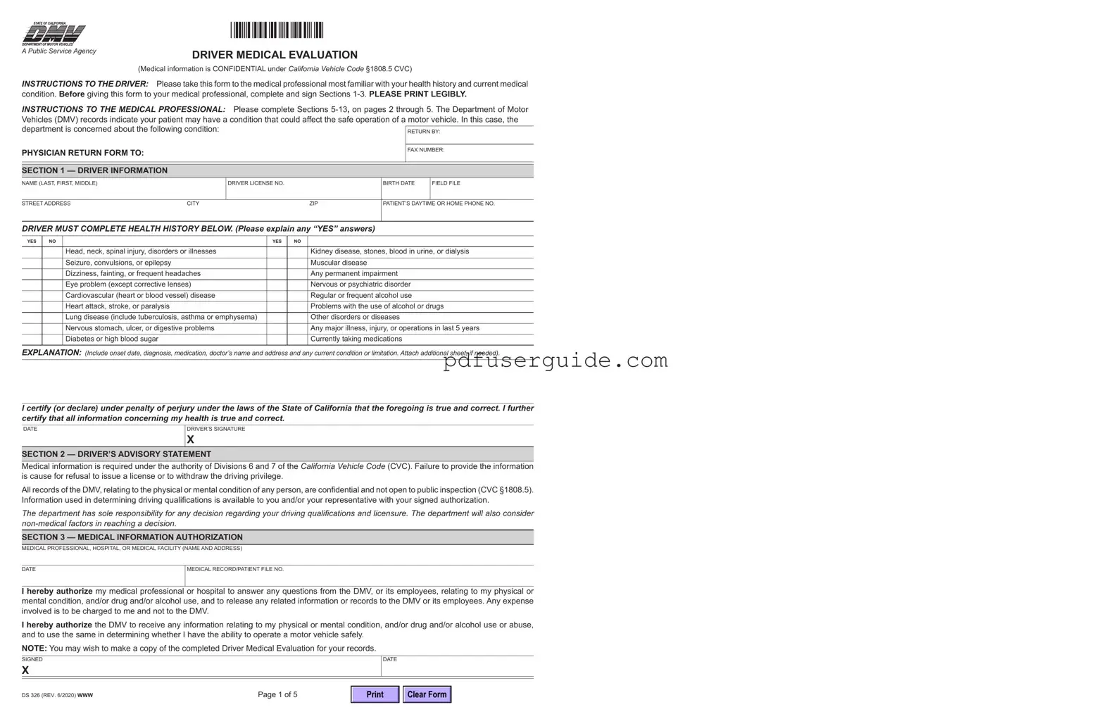 Free Ds 326 Form in PDF