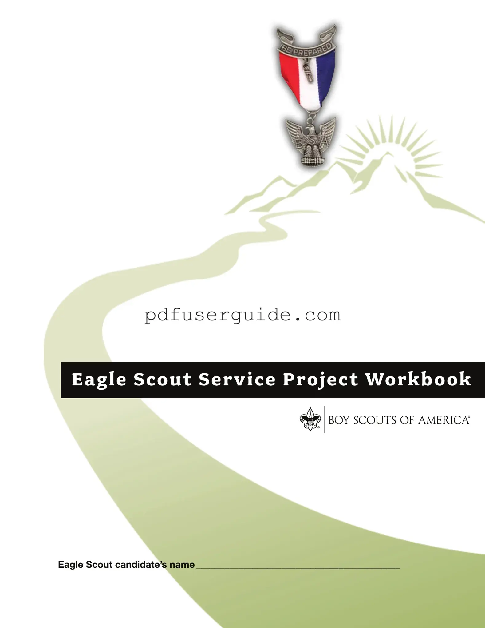 Free Eagle Scout Project Workbook Form in PDF