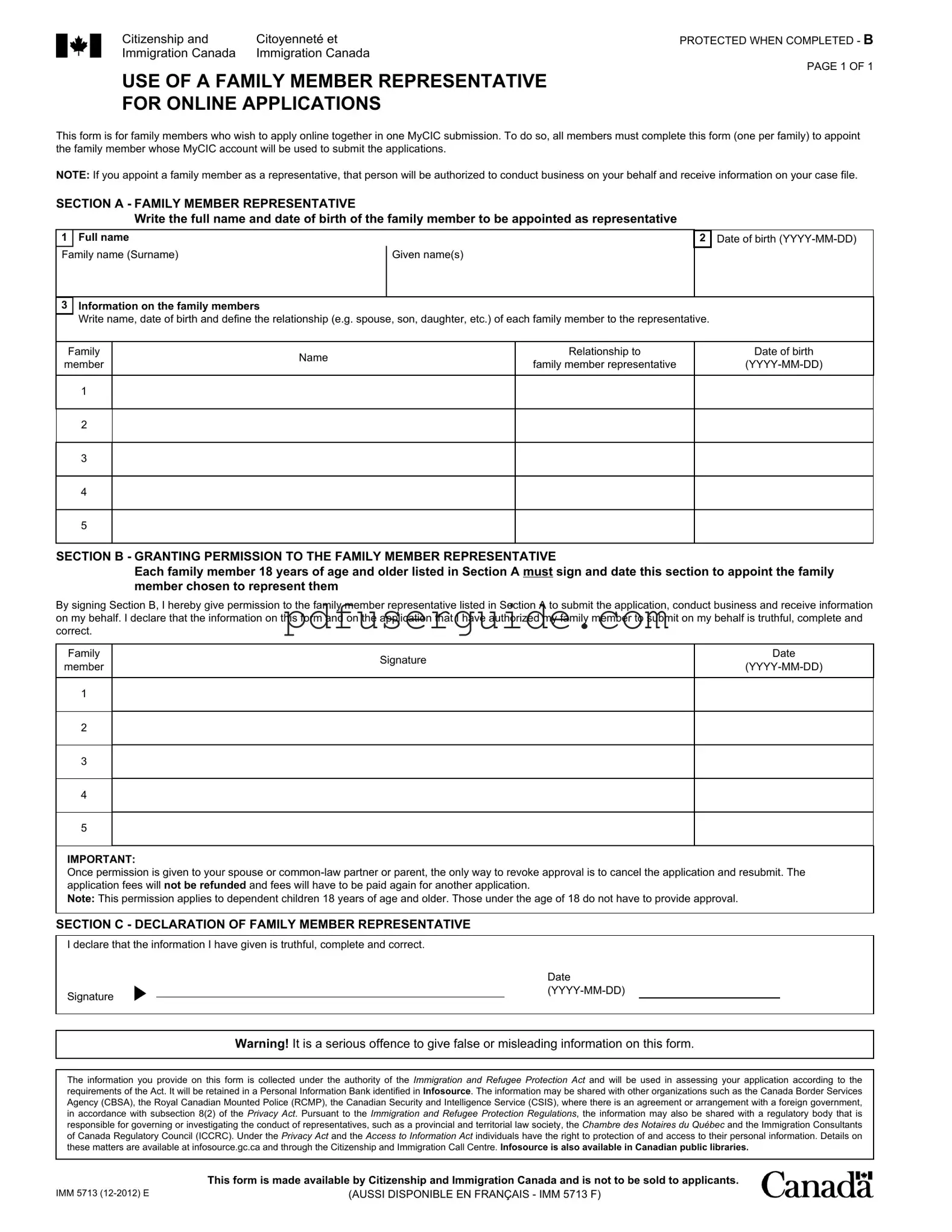 Free Imm5713 Sample Form in PDF