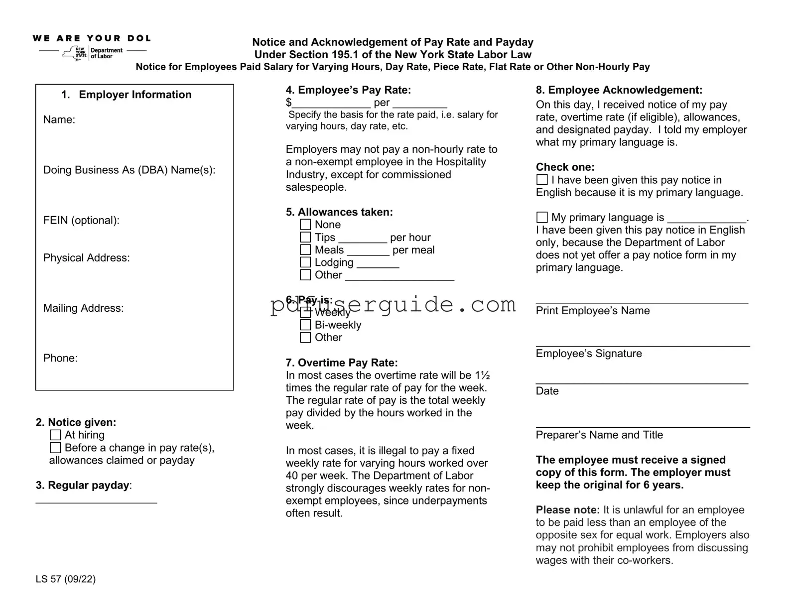 Free Ls 59 Form in PDF