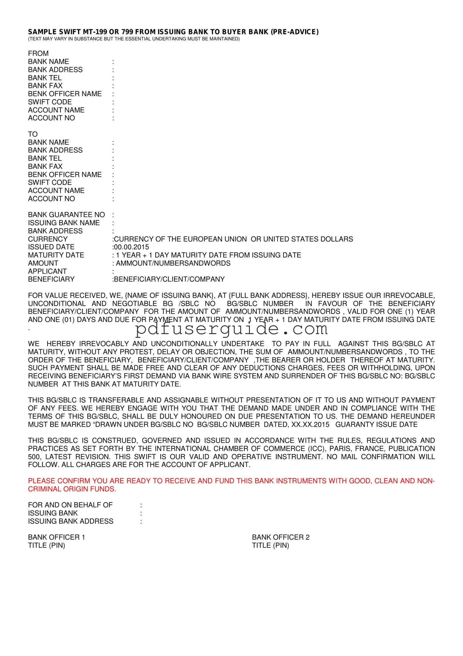 Free Mt199 Form in PDF