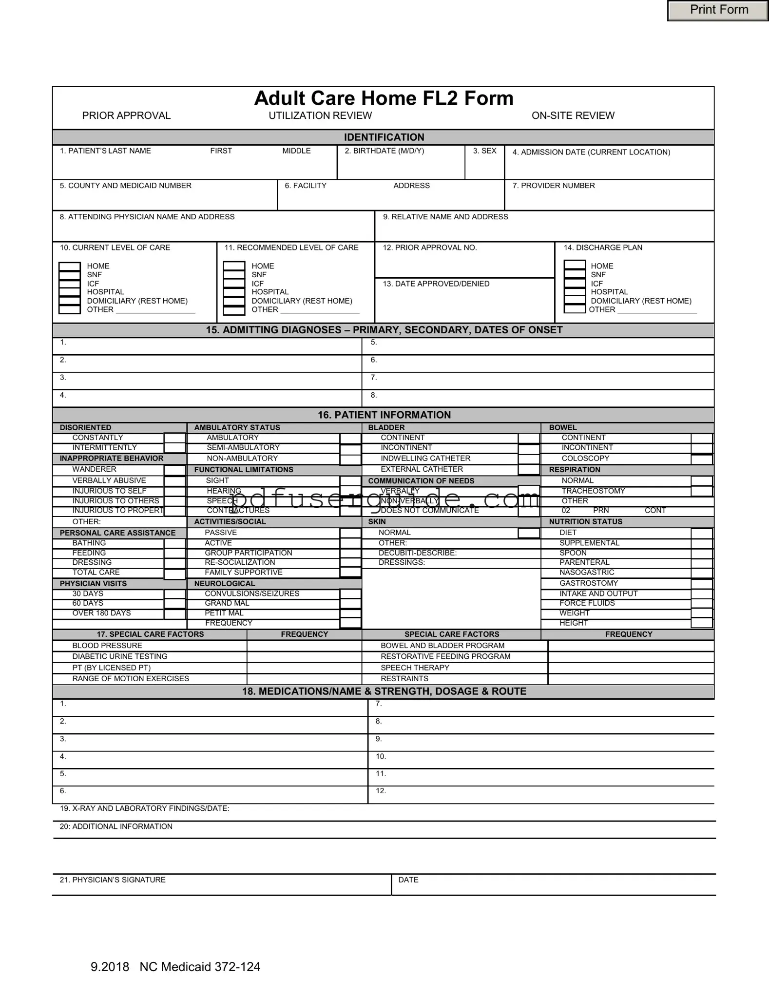 Free Nc Fl2 Form in PDF