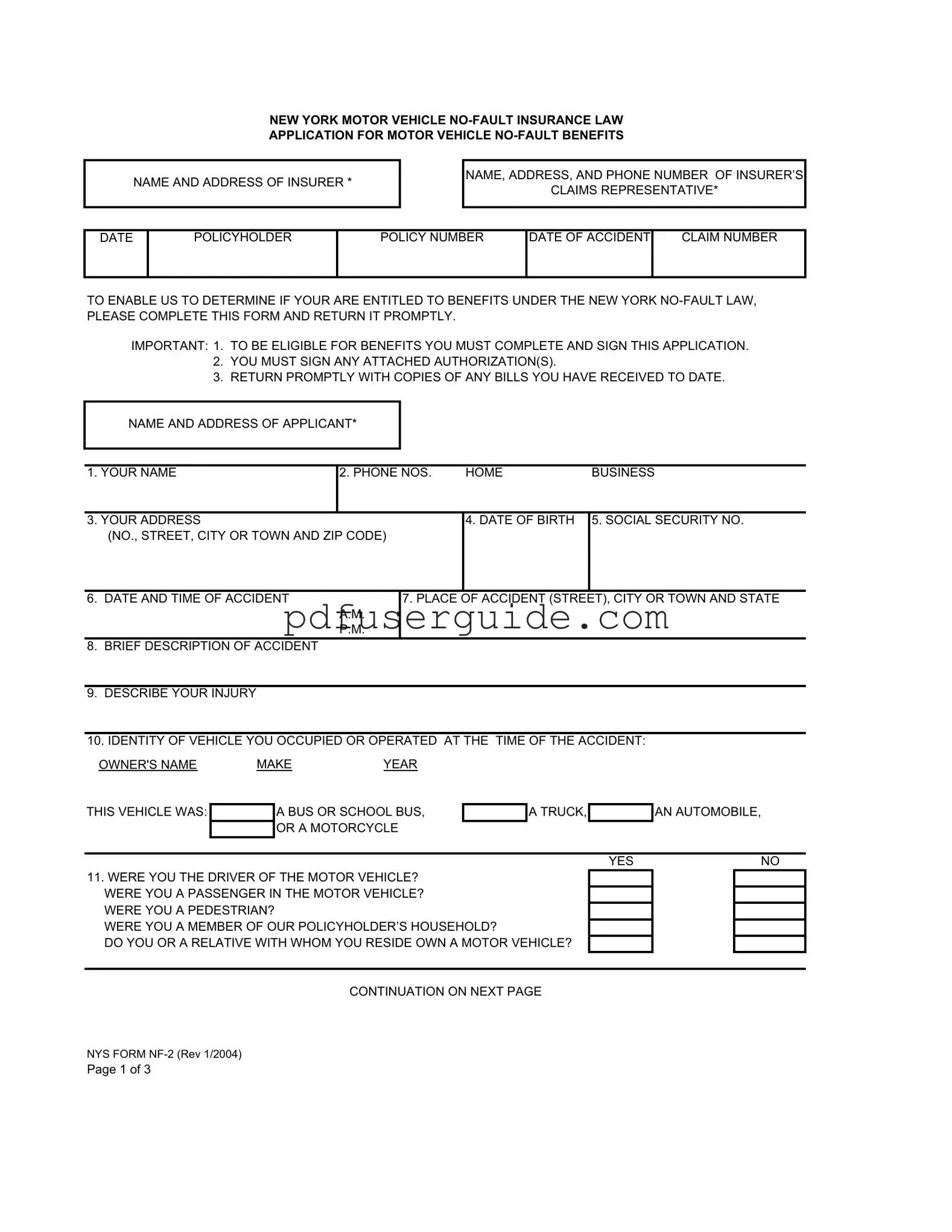 Free Nf 2 Form in PDF