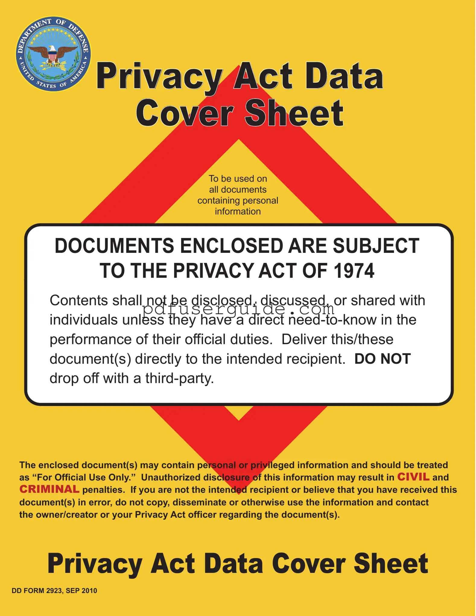 Free Privacy Act Statement Form in PDF