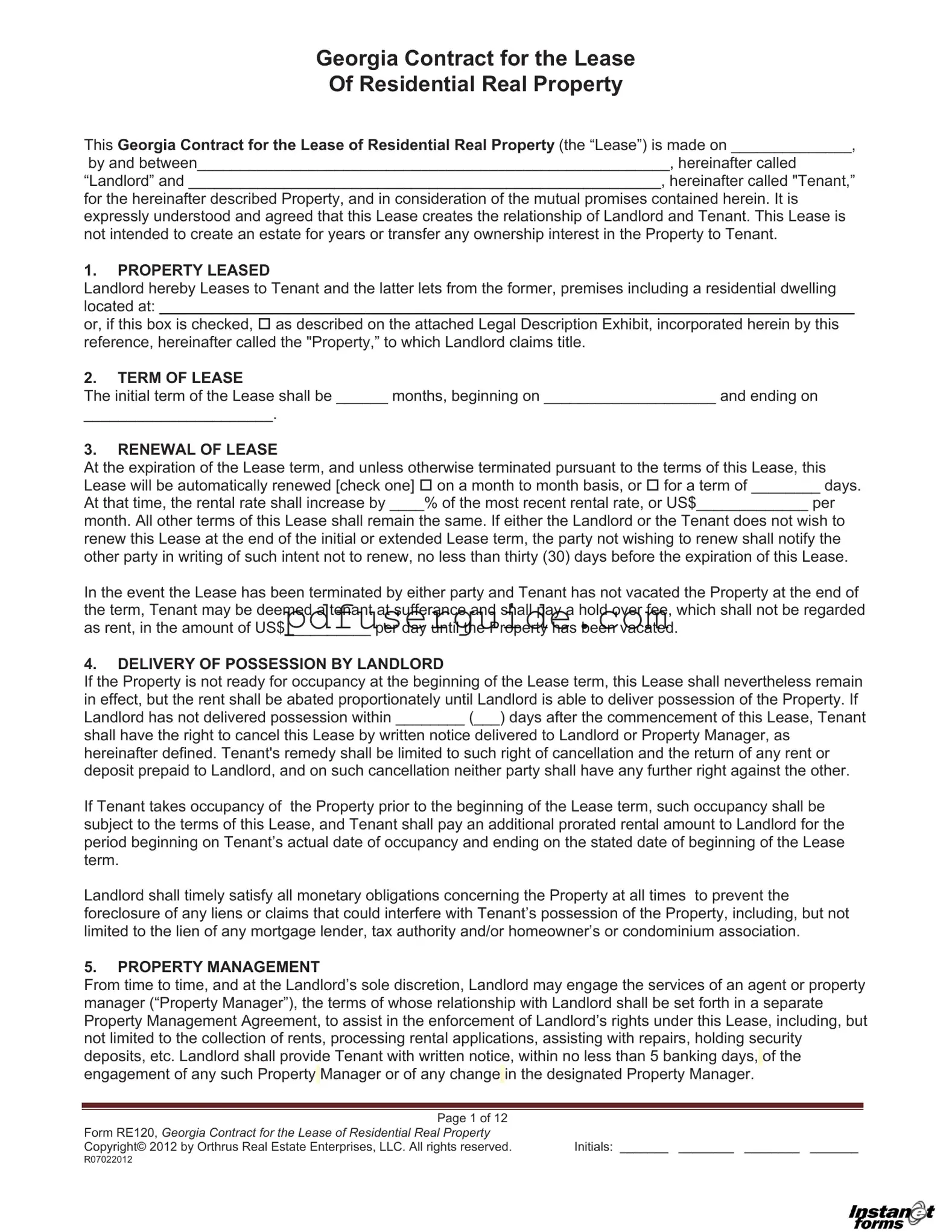 Free Re 120 Form in PDF
