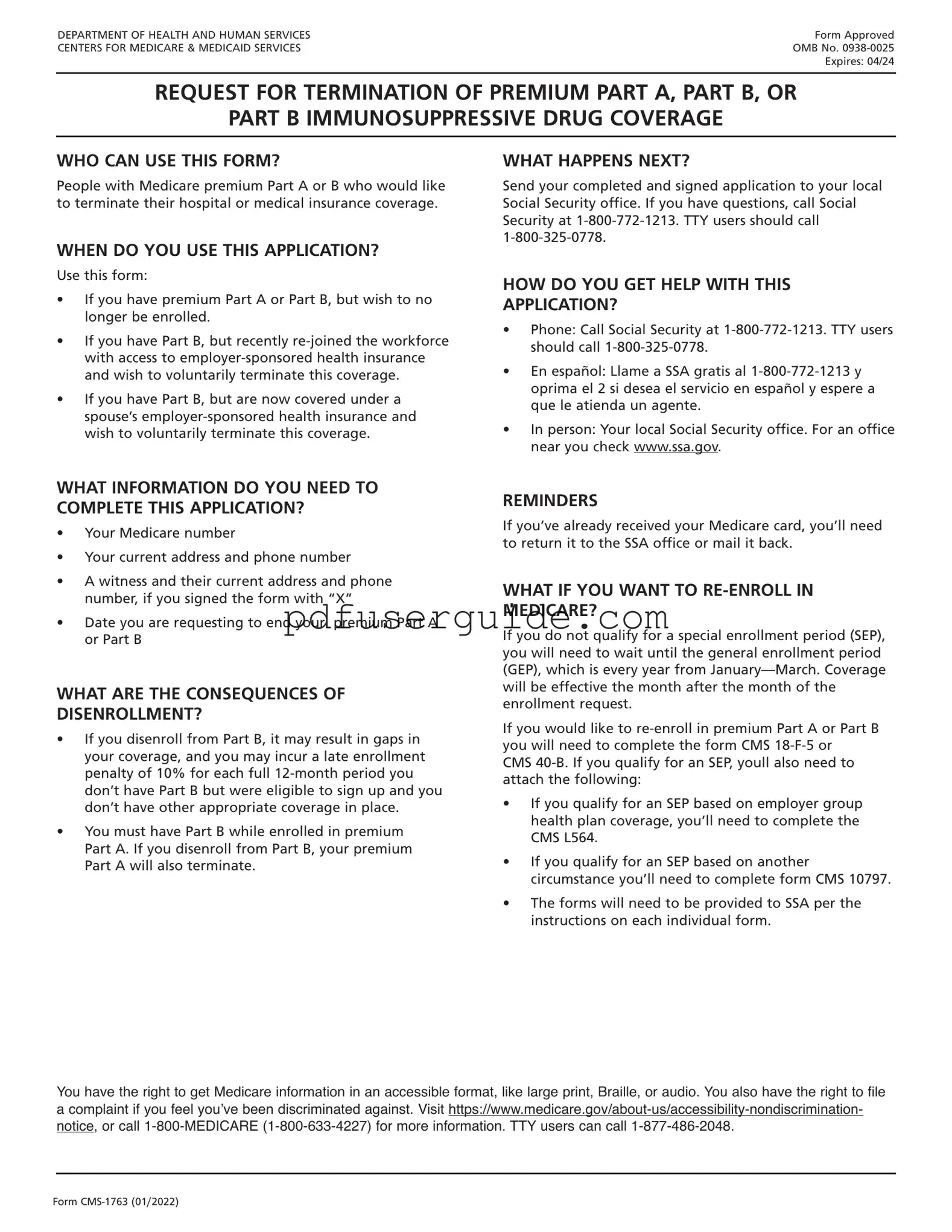 Free CMS-1763 Exp Form in PDF
