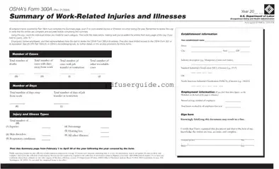 Free 300A Osha Form in PDF