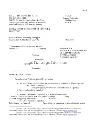 Free 4 11 Form in PDF