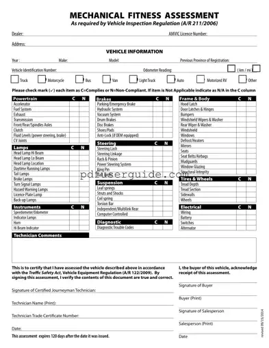 Free Alberta Insurance Inspection Form in PDF