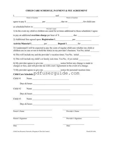 Free Babysitting Contract Sample Form in PDF