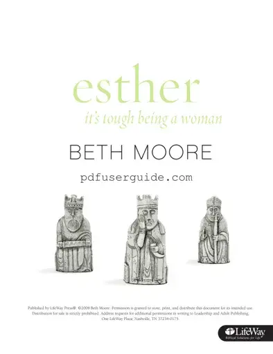 Free Beth Moore Esther Form in PDF