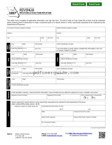 Free BOS Form in PDF