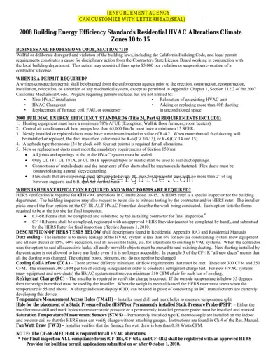 Free Cf 1R Alt Hvac Form in PDF
