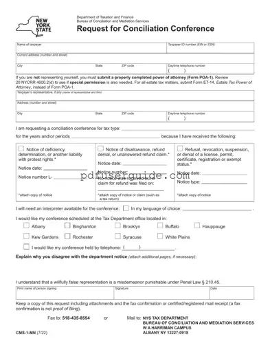 Free Cms 1 Mn Form in PDF