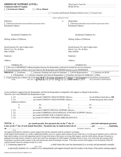Free Dc 628 Form in PDF
