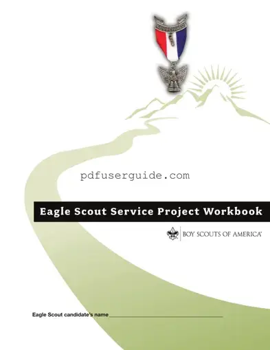 Free Eagle Scout Project Workbook Form in PDF