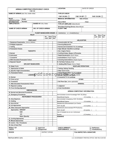 Free Faa 8410 3 Form in PDF