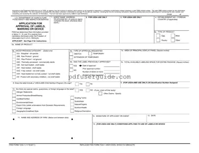 Free Fsis 7234 1 Form in PDF
