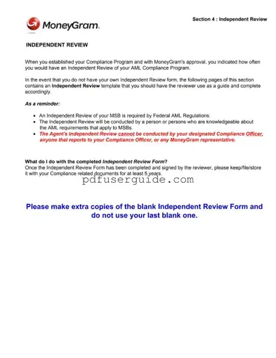 Free Independent Form in PDF