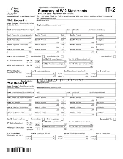 Free It 2 Form in PDF