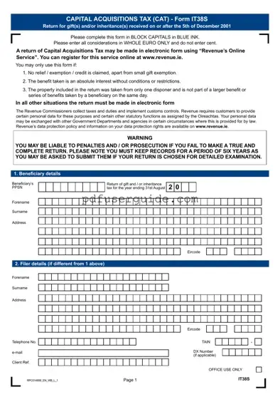 Free It38 Form in PDF