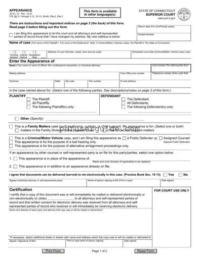 Free Jd Cl 12 Form in PDF