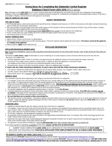 Free Ldss 3370 Form in PDF