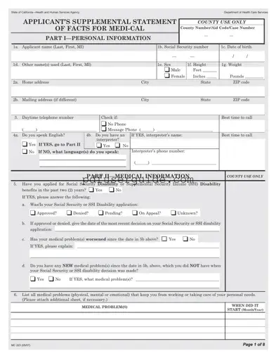 Free Mc 223 Form in PDF