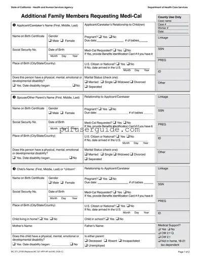 Free Mc 371 Form in PDF