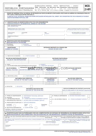 Free Mod 21 Form in PDF
