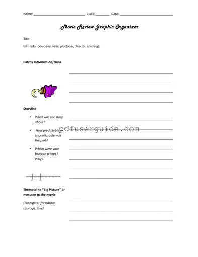 Free Movie Form in PDF