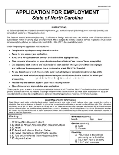 Free Pd 107 Form in PDF