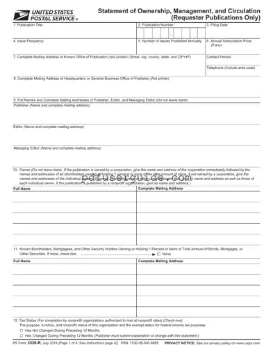 Free Ps 3526 R Form in PDF
