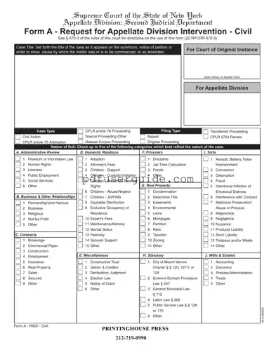 Free Request Appellate Form in PDF