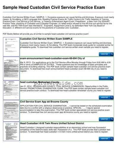 Free Sample Custodian Test Form in PDF