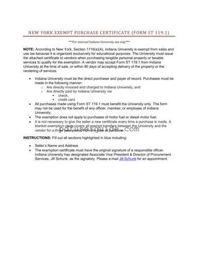 Free St 119 1 Exempt Form in PDF