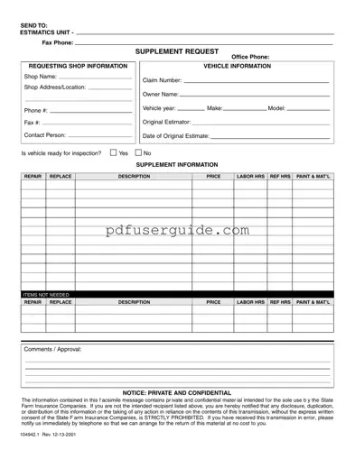 Free State Farm B2B Form in PDF