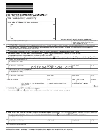 Free Ucc3 Form in PDF
