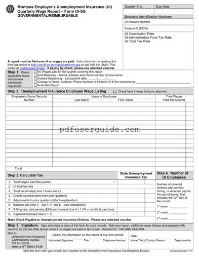 Free Ui 5G Form in PDF