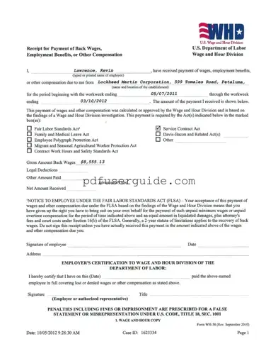 Free Wh 58 Form in PDF