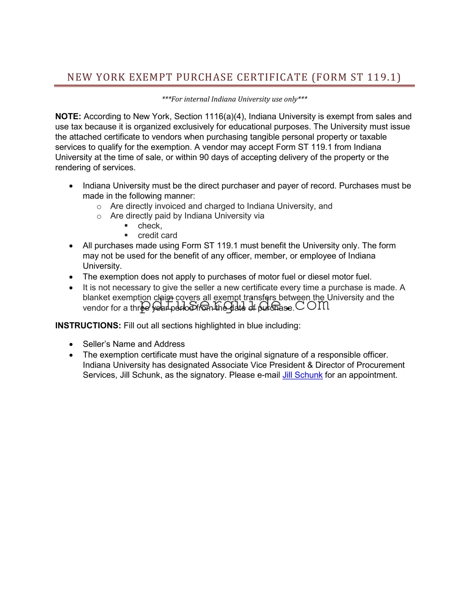 Free St 119 1 Exempt Form in PDF
